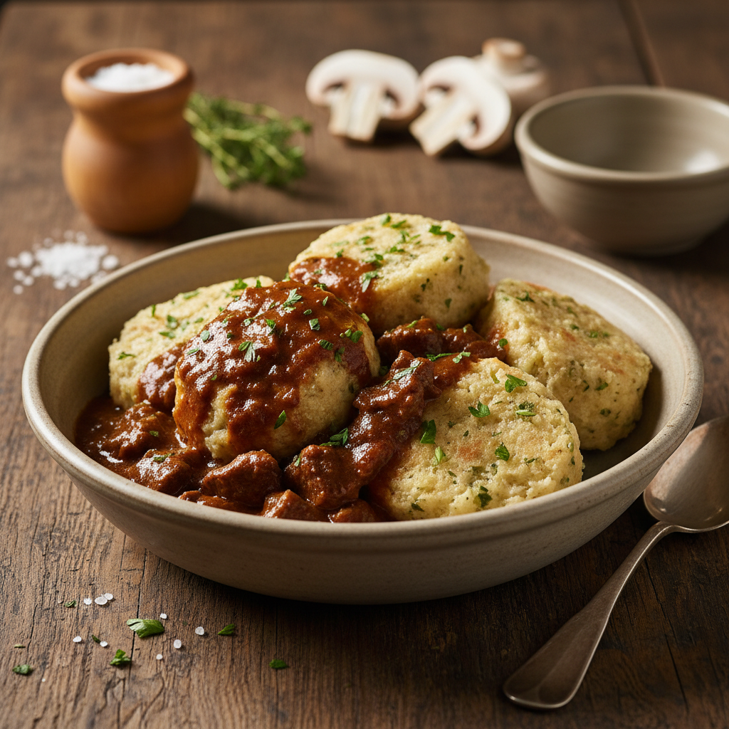 Domači kruhovi cmoki: Recept za mehko in okusno prilogo