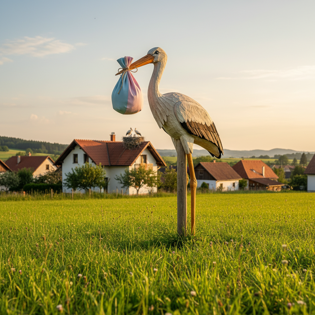 Štorklja ob rojstvu: Pomen in izvor priljubljenega običaja