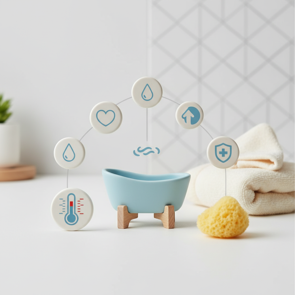 Banjica za dojenčka: Vodnik za varno in udobno kopanje