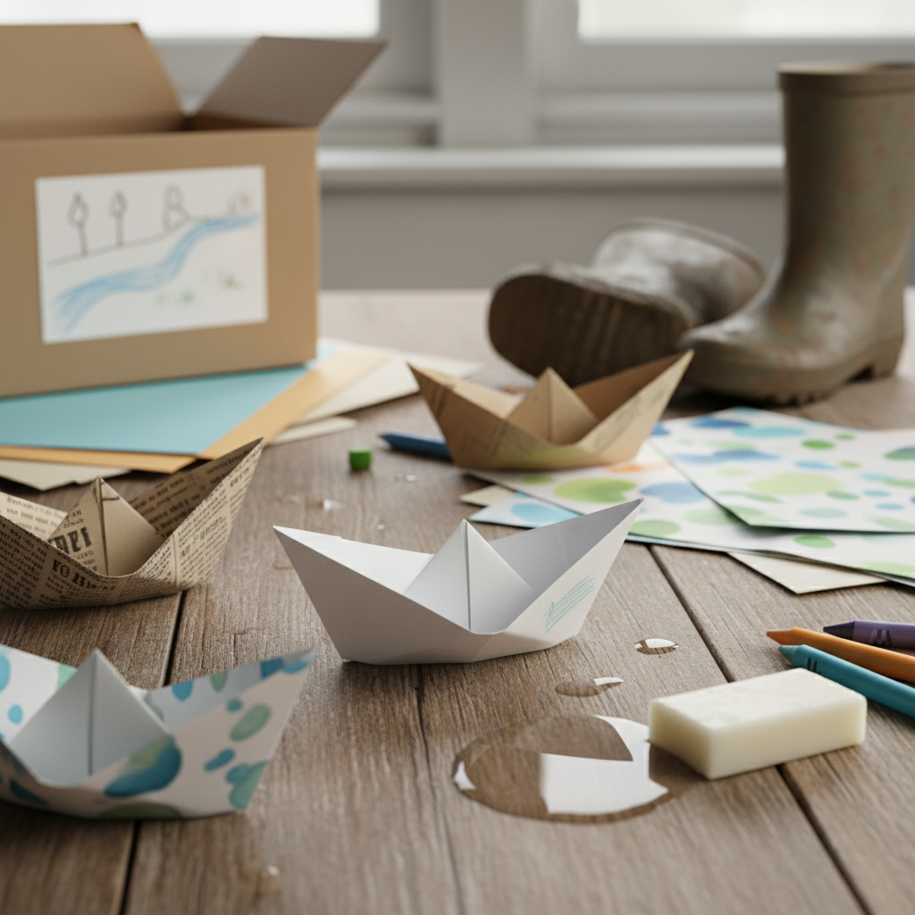 Ladjica iz papirja: Se še spomnite, kako se jo izdela?