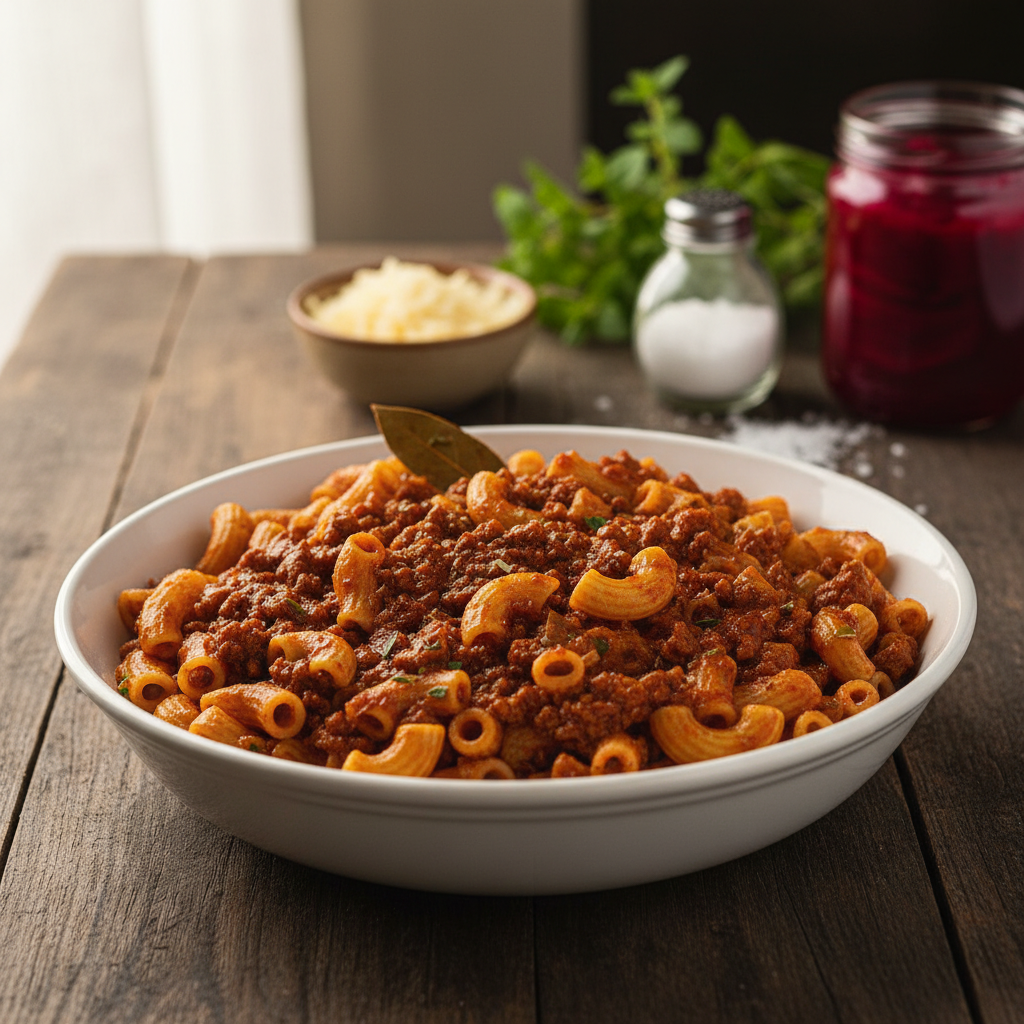 Makaroni z mesom po šolsko: Recept za okus otroštva