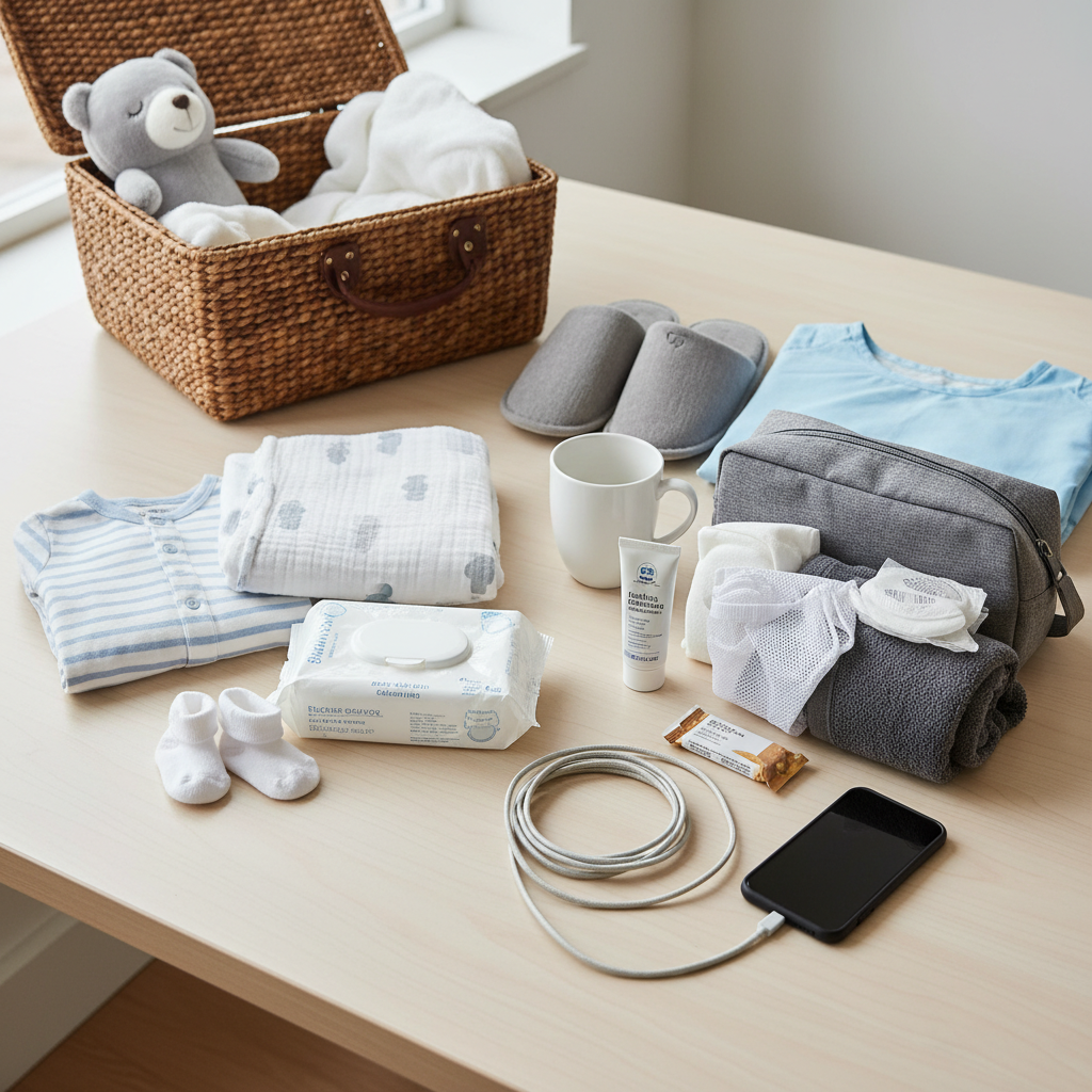 Seznam za porodnišnico: Kaj potrebujeta mama in dojenček