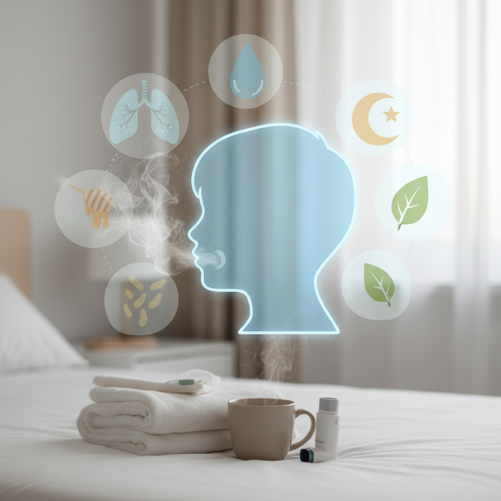 Suh kašelj pri otroku ponoči: Vzroki in hitra pomoč