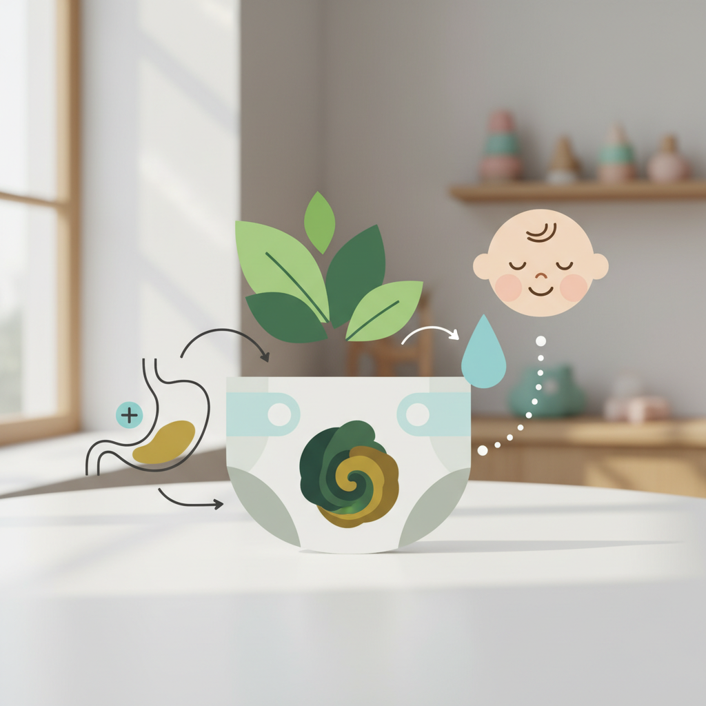 Zeleno blato pri dojenčku: Kdaj je čas za preplah?