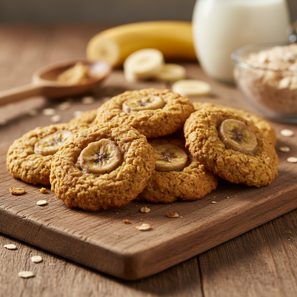 Hitri in zdravi ovseni piškoti z banano: Recept